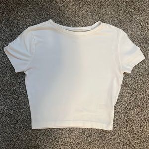 White Cropped T-Shirt